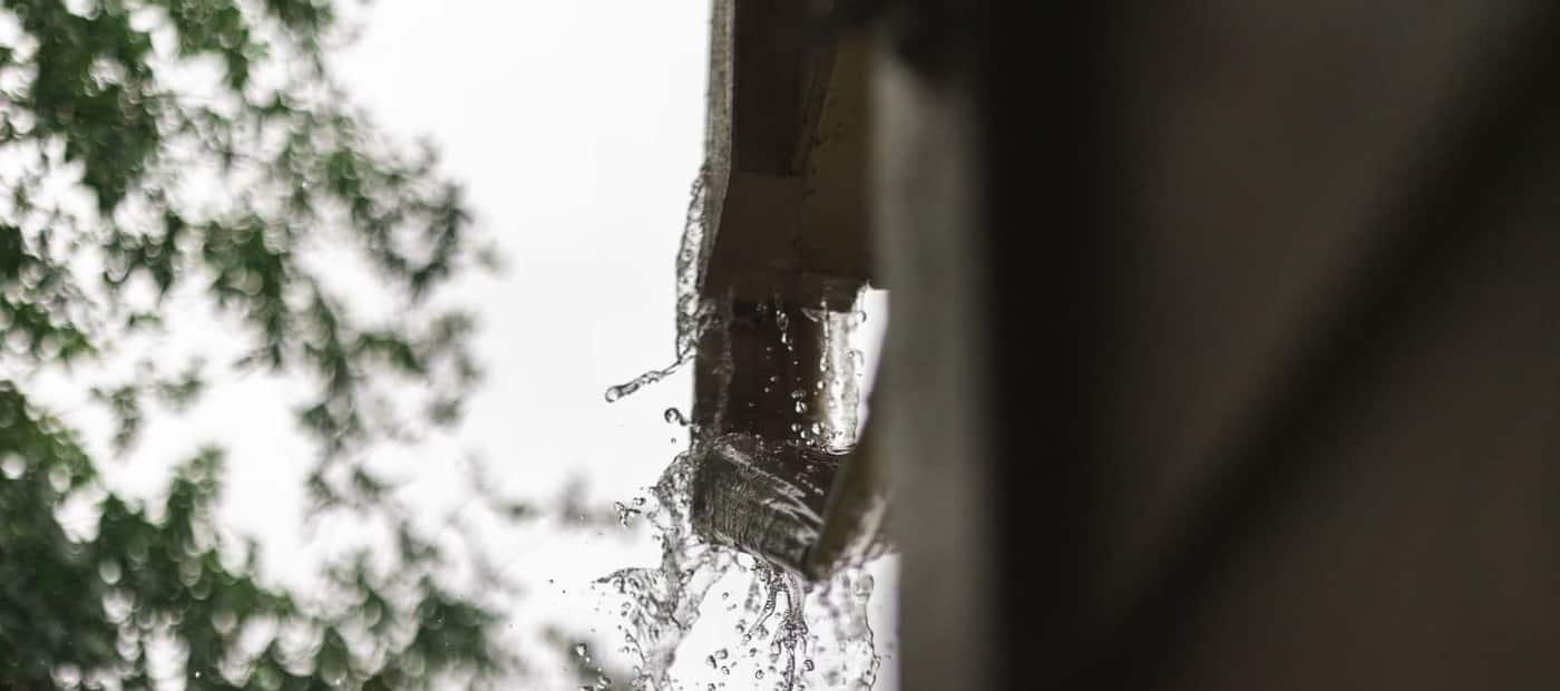 Gutter guards on a tree-shaded Denton, TX home